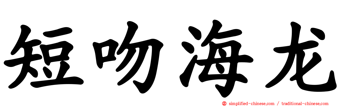 短吻海龙