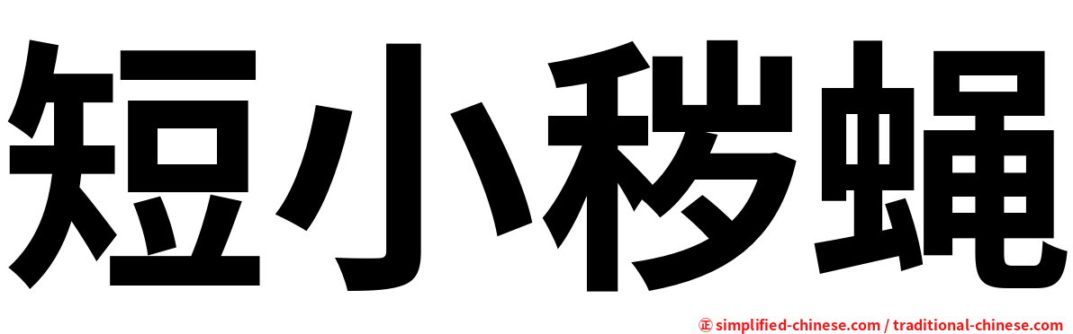 短小秽蝇