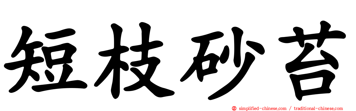 短枝砂苔