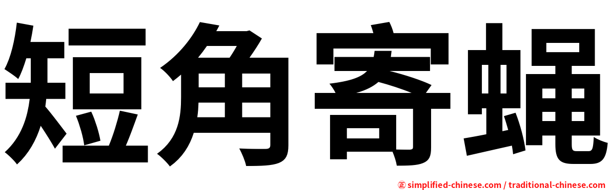 短角寄蝇