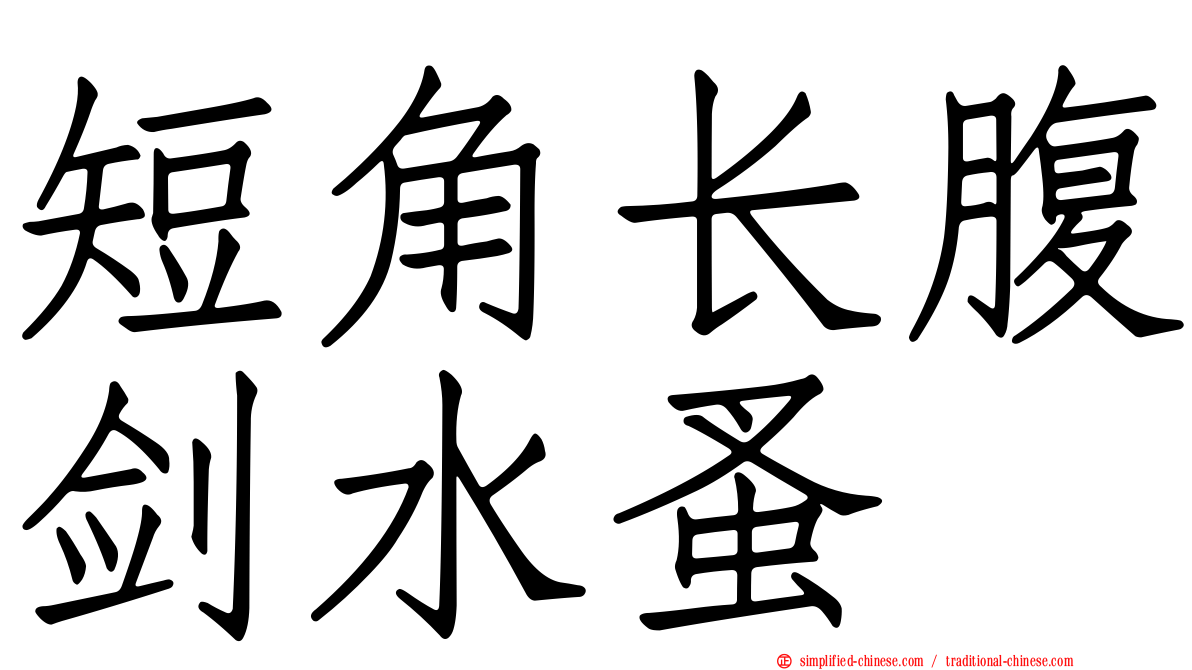 短角长腹剑水蚤