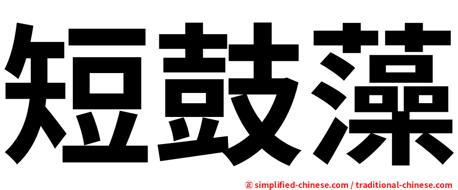 短鼓藻