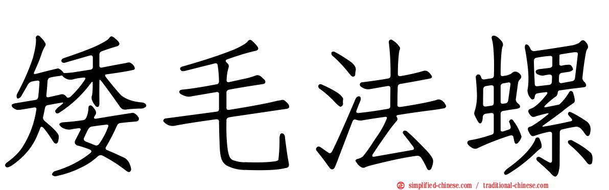 矮毛法螺