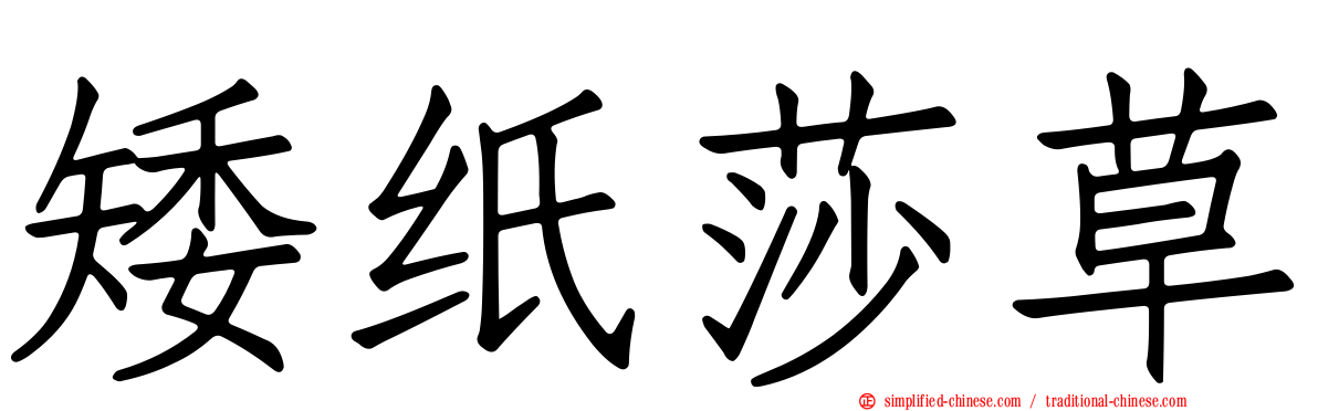 矮纸莎草