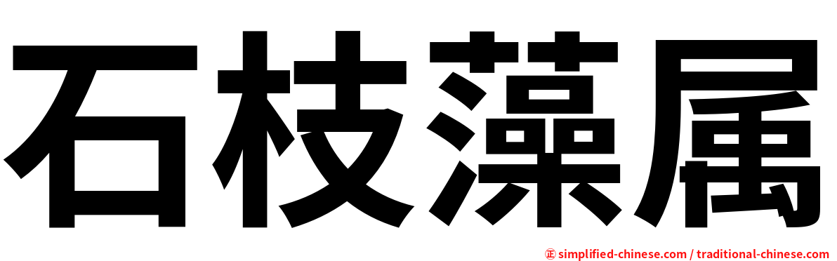 石枝藻属