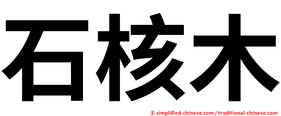 石核木