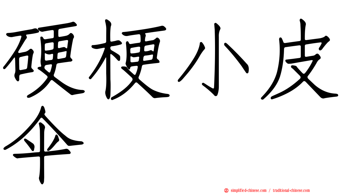 硬梗小皮伞