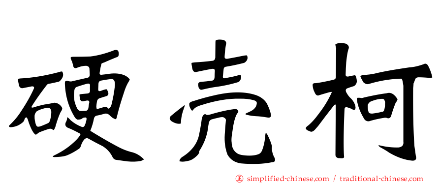 硬壳柯