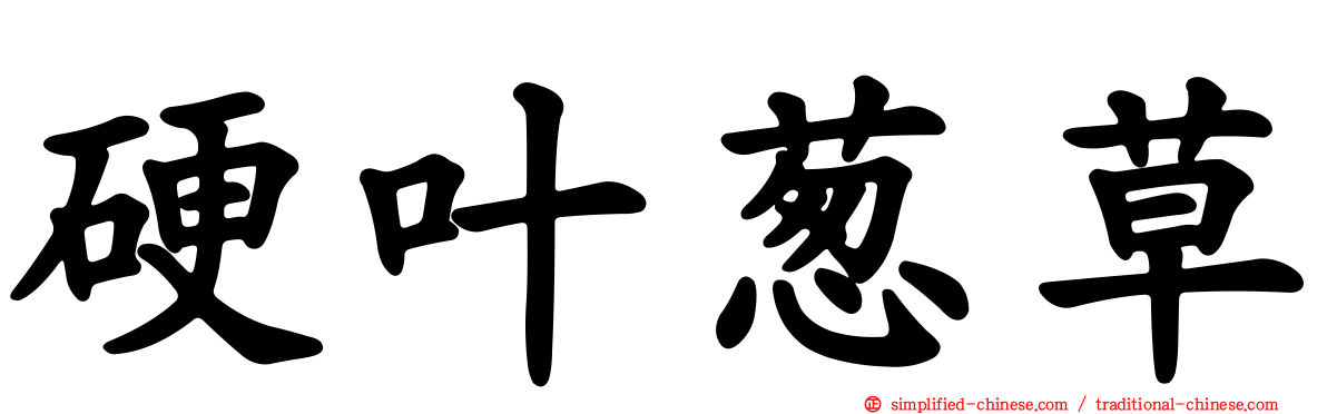 硬叶葱草