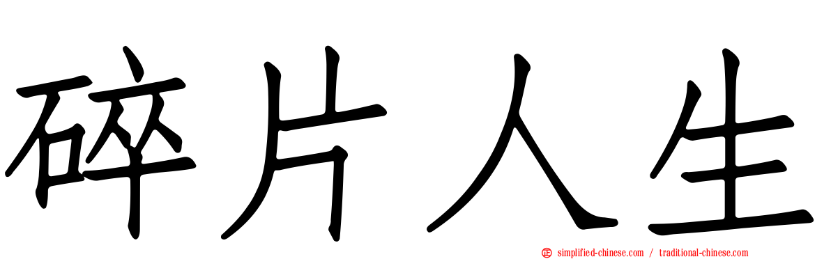 碎片人生