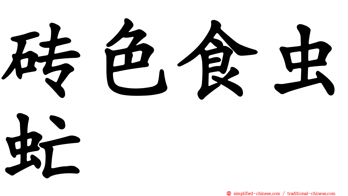 砖色食虫虻