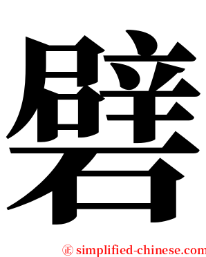 礕 serif font