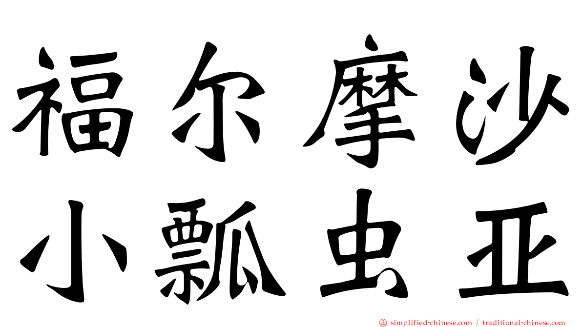 福尔摩沙小瓢虫亚