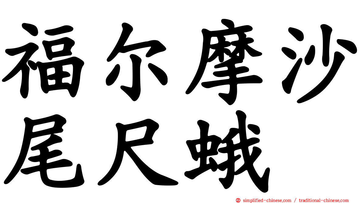 福尔摩沙尾尺蛾