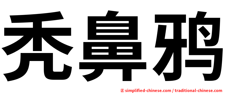 秃鼻鸦