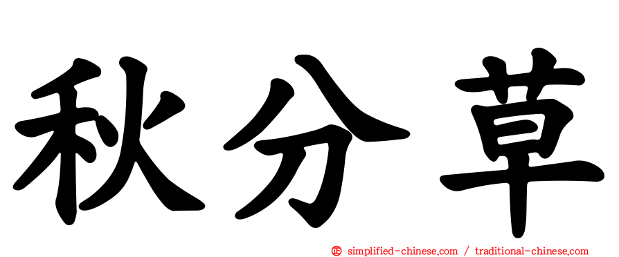 秋分草