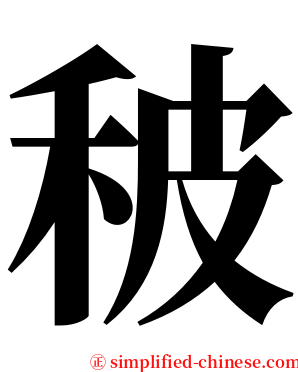 秛 serif font