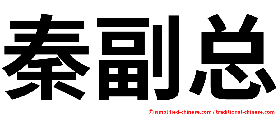 秦副总