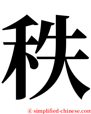 秩 serif font