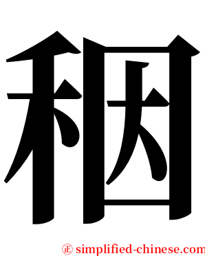 秵 serif font