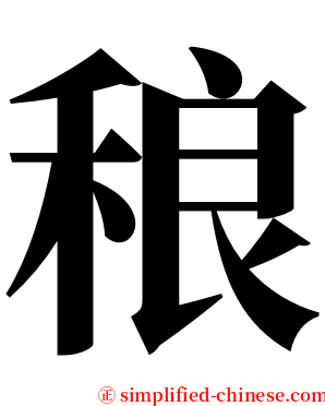 稂 serif font