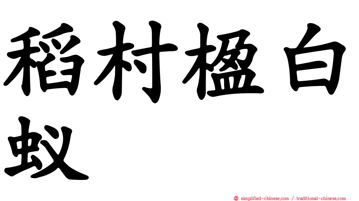 稻村楹白蚁