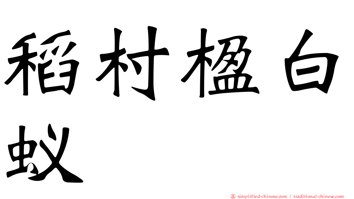 稻村楹白蚁