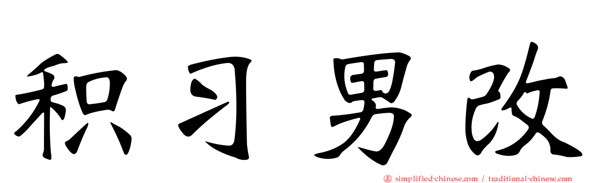 积习男改