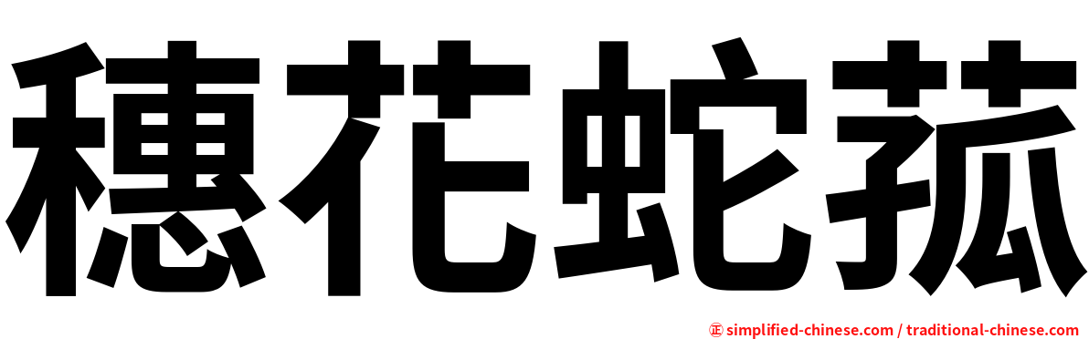 穗花蛇菰