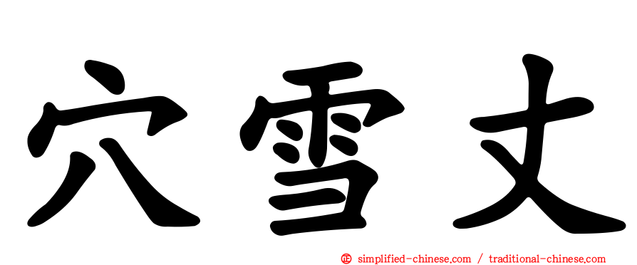 穴雪丈