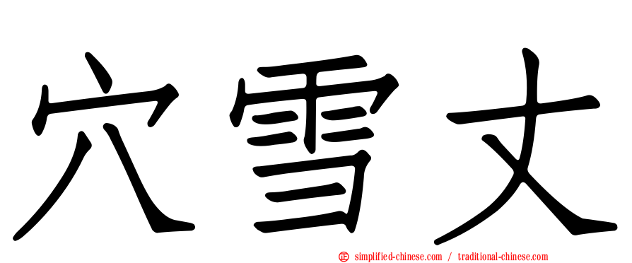 穴雪丈