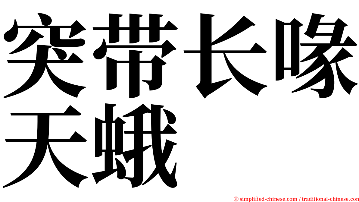 突带长喙天蛾 serif font