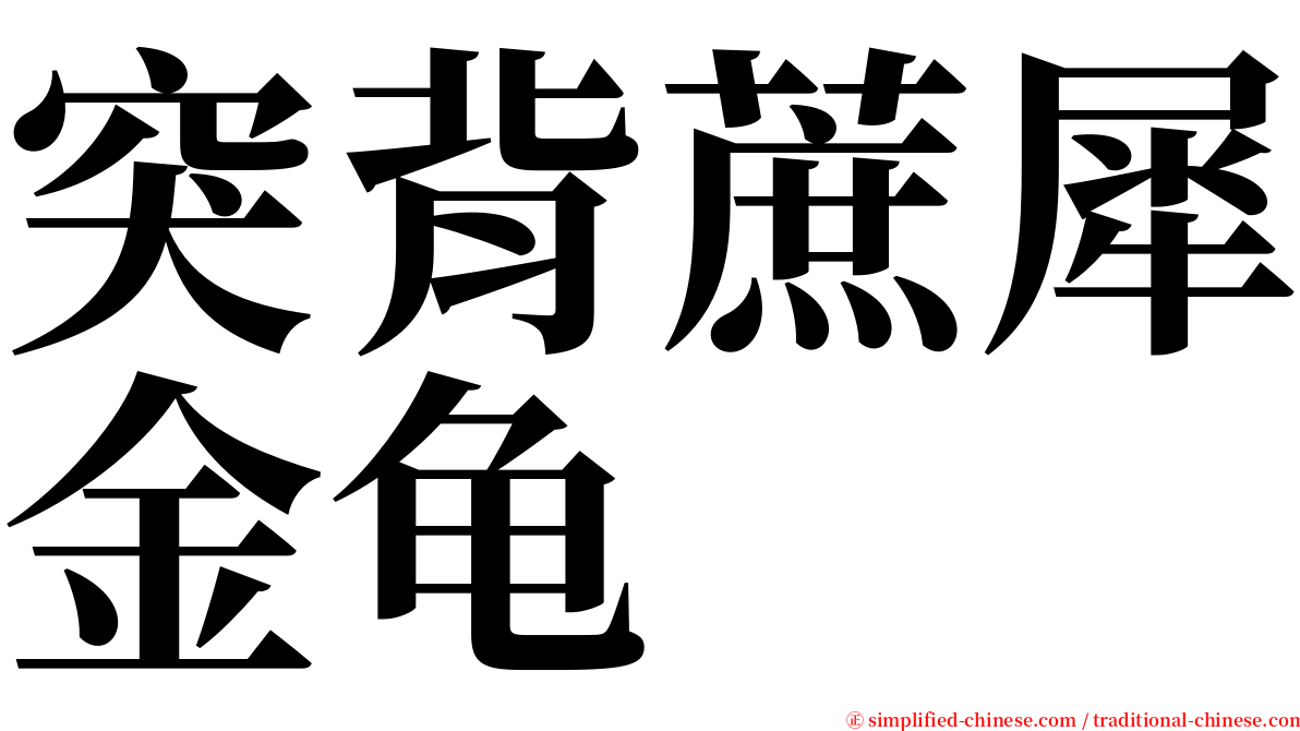 突背蔗犀金龟 serif font