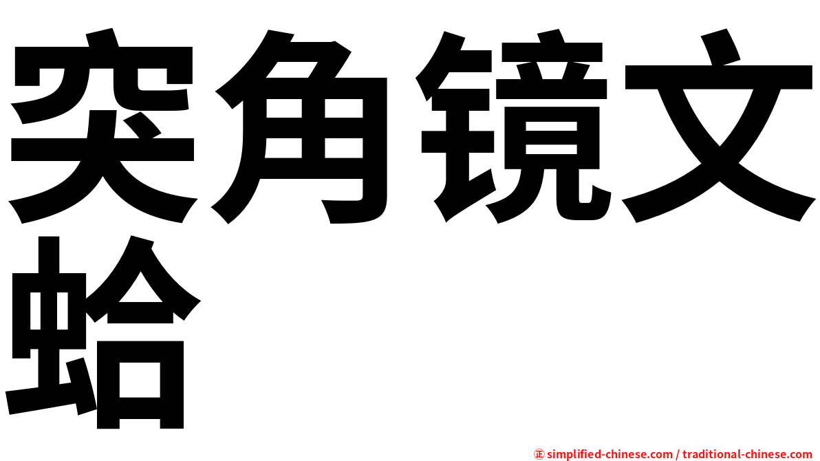 突角镜文蛤