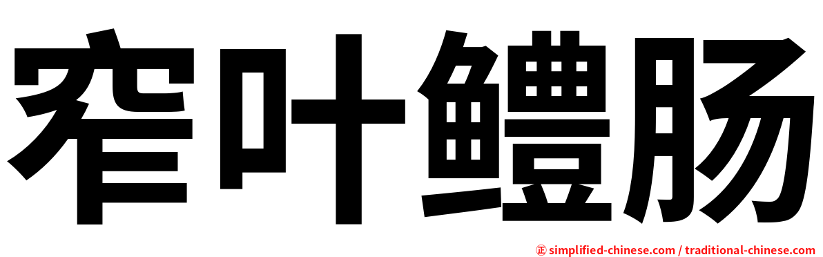 窄叶鳢肠