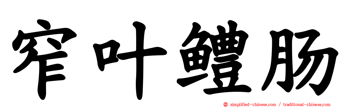 窄叶鳢肠