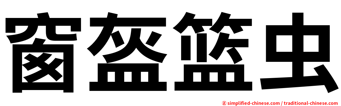 窗盔篮虫