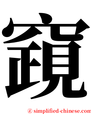 竀 serif font