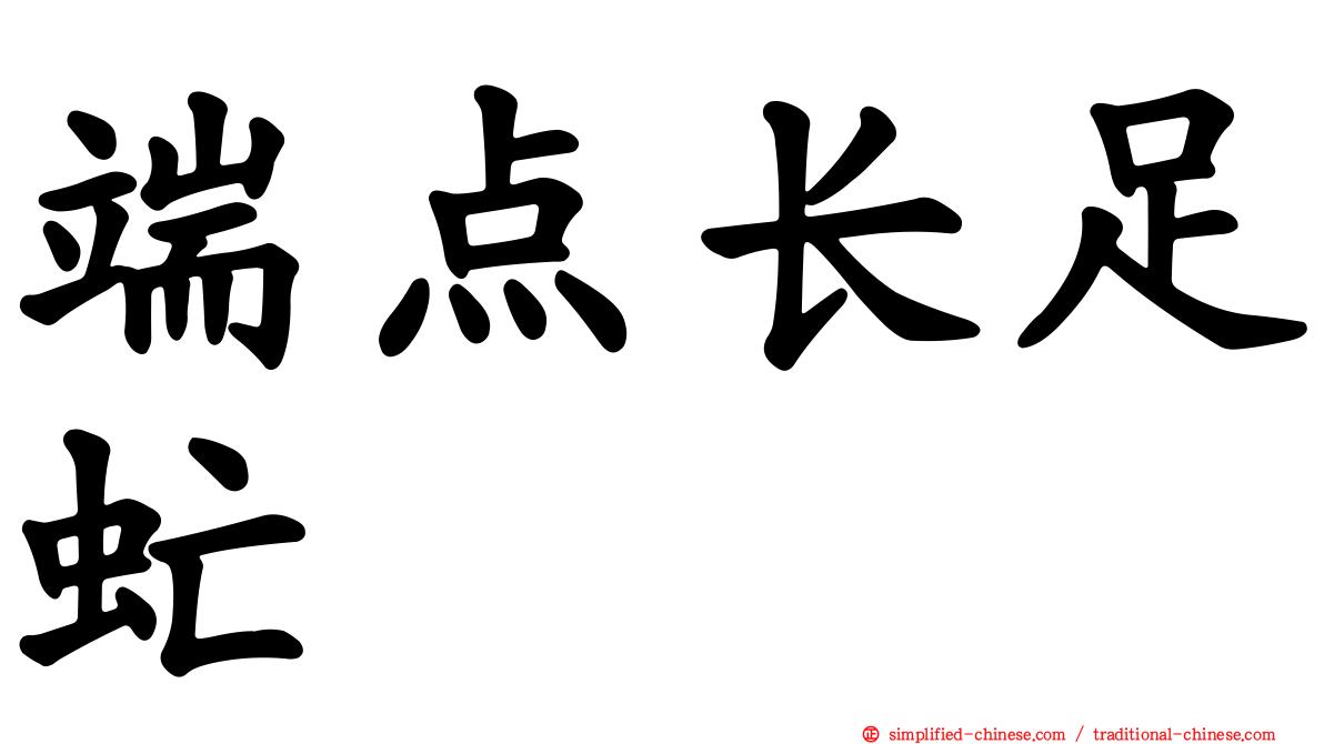 端点长足虻