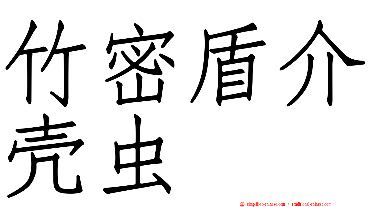 竹密盾介壳虫
