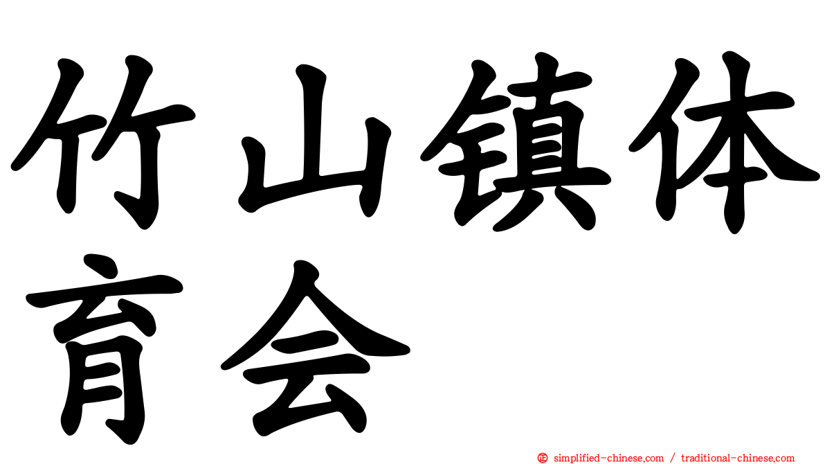 竹山镇体育会