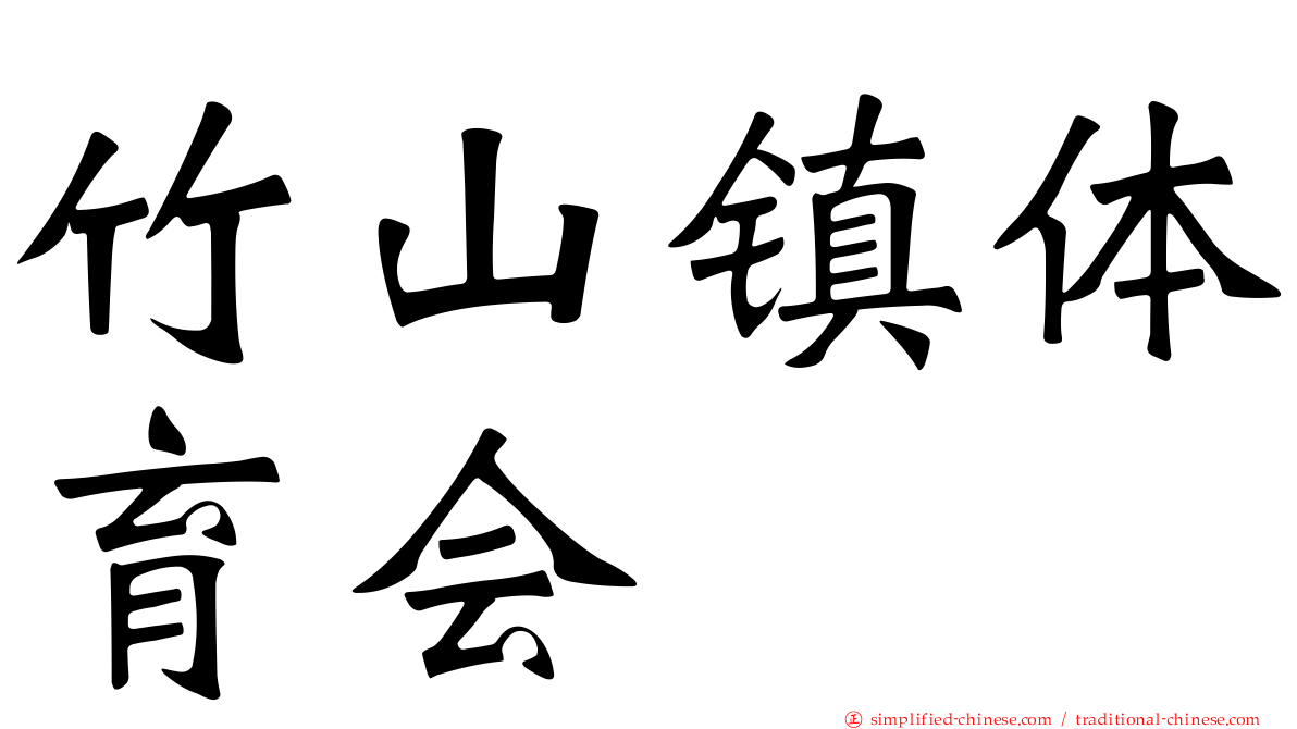 竹山镇体育会