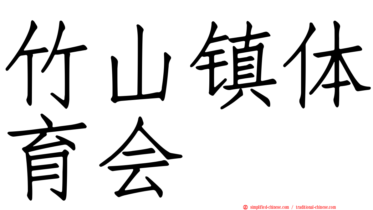 竹山镇体育会