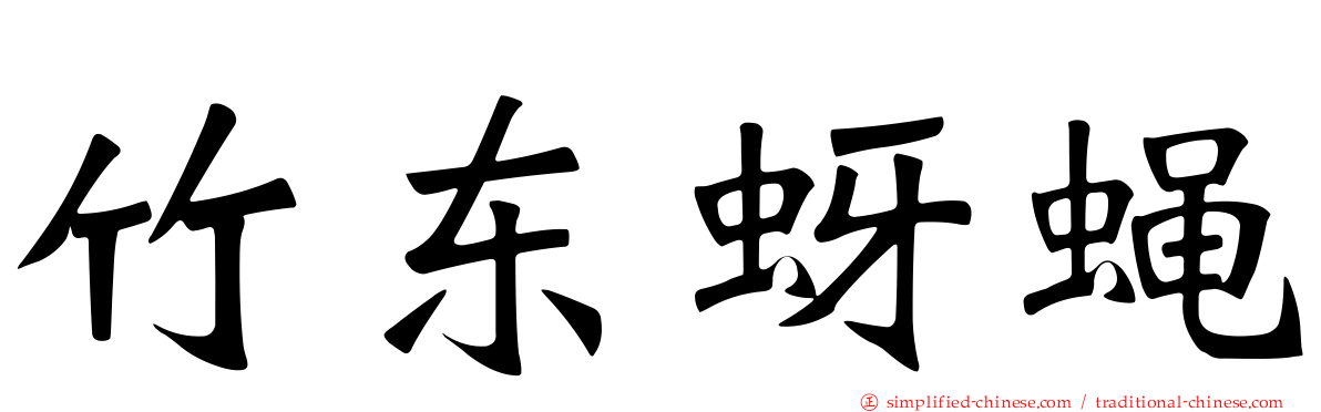竹东蚜蝇