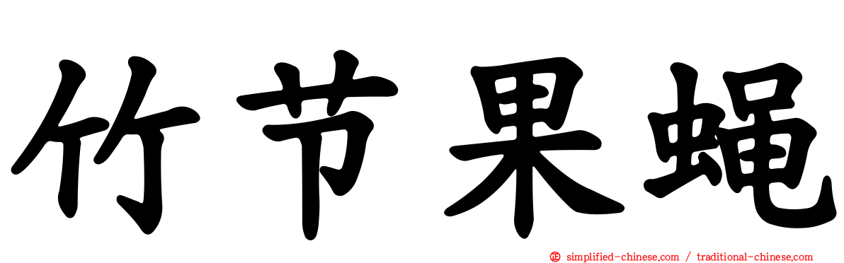 竹节果蝇