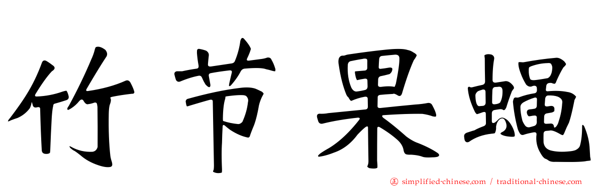 竹节果蝇
