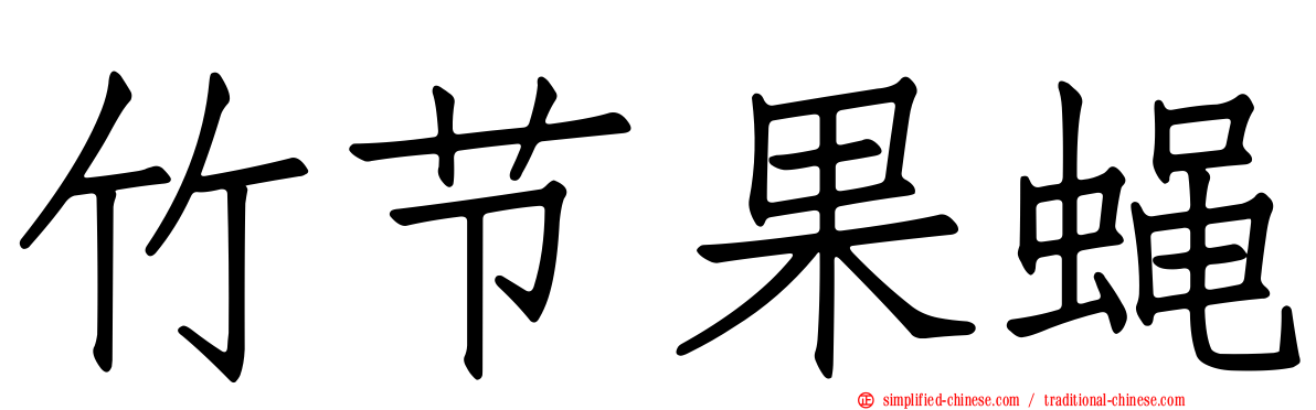 竹节果蝇