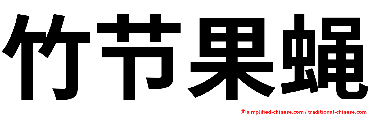 竹节果蝇