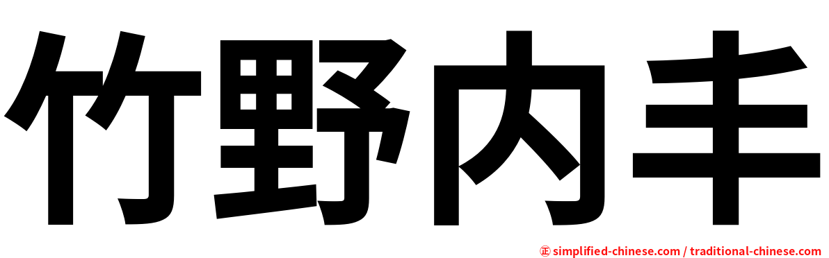 竹野内丰