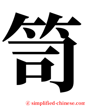 笥 serif font